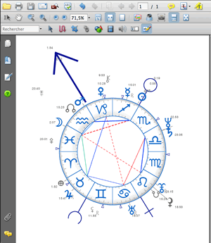 edition vectorielle carte du ciel horoscope theme astral