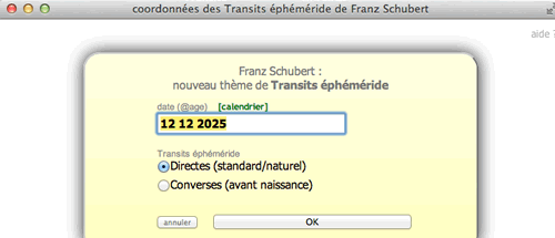 theme astral transits ephemeride