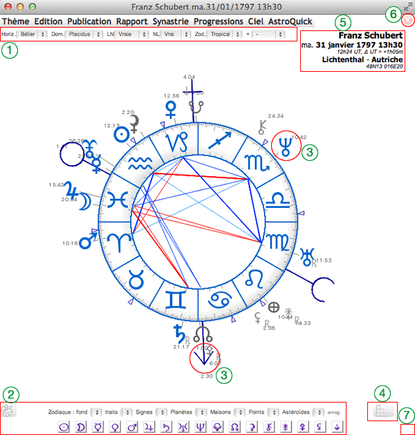 theme astrologique windows AstroQuick 7